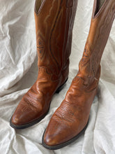 Vintage Brown Cowboy Boots - 42